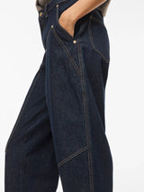 Vila Barrel RW Leg Patch Jeans Lova