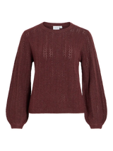 Vila Liga Pointelle L/S O.Neck Top - Port Royale