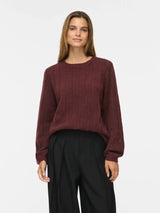 Vila Liga Pointelle L/S O.Neck Top - Port Royale