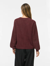 Vila Liga Pointelle L/S O.Neck Top - Port Royale
