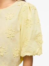 Vila Antonett O-Neck 2/4 Shirt - Pastel Yellow