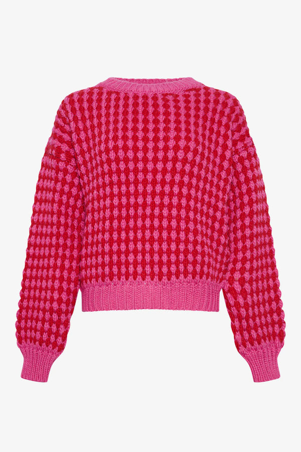 Noella Gio Knit Jumper - Pink Red Mix