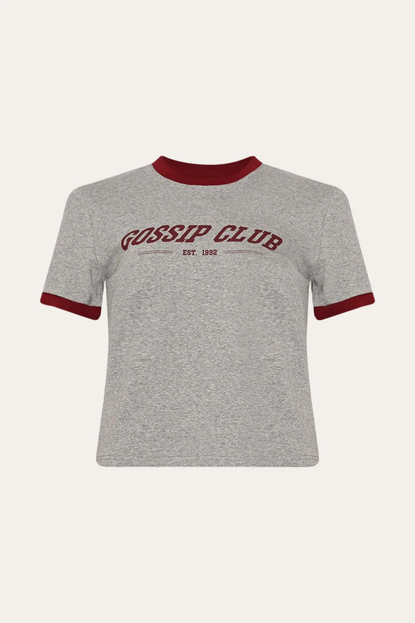 Noella Gossip T-Shirt - Medium Grey Mel