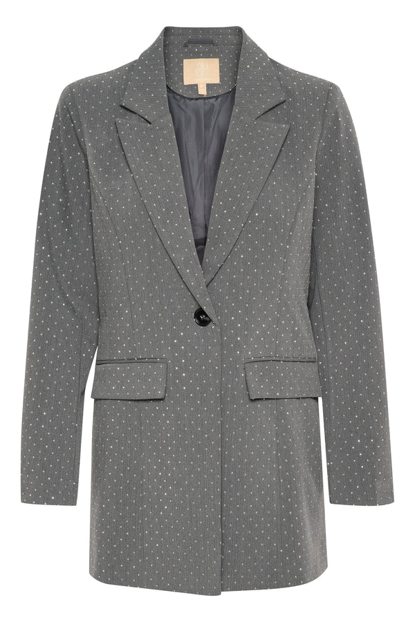 Culture Annlise Studded Blazer - Grey