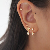 Stine a Miss Harlekin Earring with Stones - Gold
