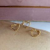 Stine a Flow Earring With Tow - Gold