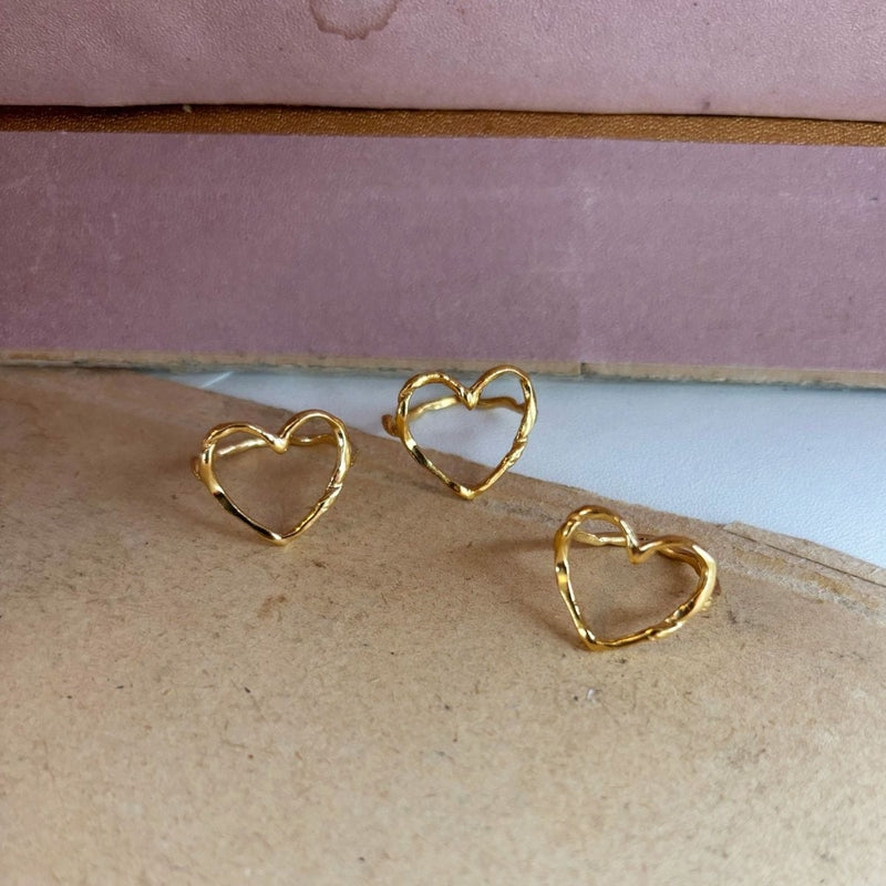 Stine a Flow Earring With Tow - Gold