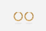 IX Studios Crunchy Edge Earrings - Gold