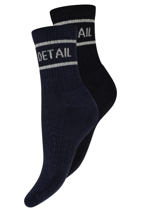 Hype the Detail Tennis sock 2-pk black/navy