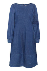Culture Arpa Antoinett Dress - Dark Blue Wash