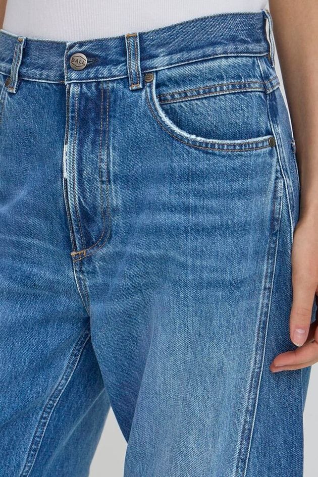 Ball Cavi Curved Jeans - Medium Blue Washed