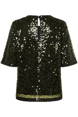 Culture Melia SS Blouse - Olivie Night