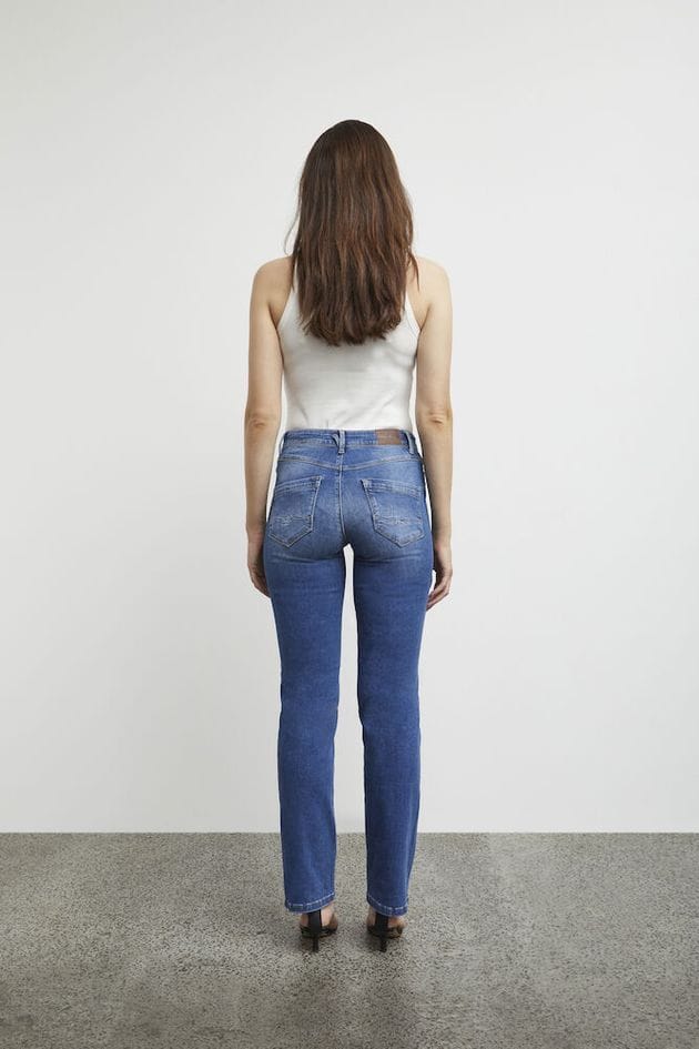 Pulz Jeans Karolina HW Jeans Straigt leg - Medium Blue