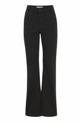 Pulz Jeans Becca UHW Bootcut leg Full Length - Black