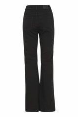 Pulz Jeans Becca UHW Bootcut leg Full Length - Black