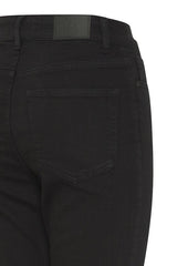 Pulz Jeans Becca UHW Bootcut leg Full Length - Black