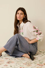 Culture rainbow Pants - Blue Multi