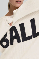 Ball Stacy Rib Logo Pullover - Arctic Wolf
