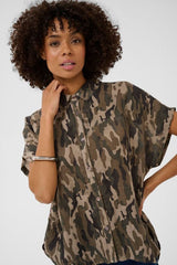 Culture Myra Elina SS Shirt - Camouflage