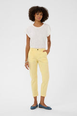 Culture Brita Copped Pants - Lemon Meringue