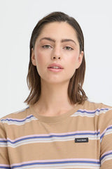 Pulz Jeans Blake T-shirt - Dune Strip