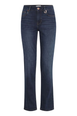 Pulz Jeans Emma HW Jeans Medium Straig - Dark Blue