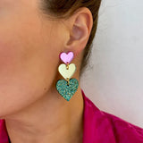 By Fossdal Love Is Love - Pink/Golden/Green Glitter