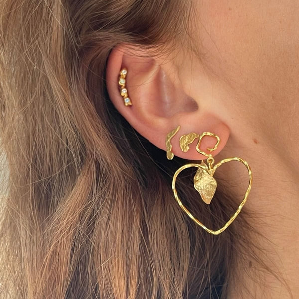 Stine a Funky Heart Earring