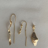 Stine A Long Twisted Hammered Earring Whith Chain