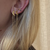 Stine A Bella Moon Earring With Long Chains