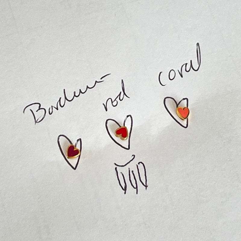 Stine a Petit Love Heart - Coral