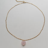 Stine a Amour Necklave - Rose Quartz