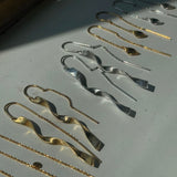 Stine A Long Twisted Hammered Earring Whith Chain