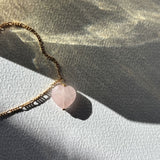Stine a Amour Necklave - Rose Quartz