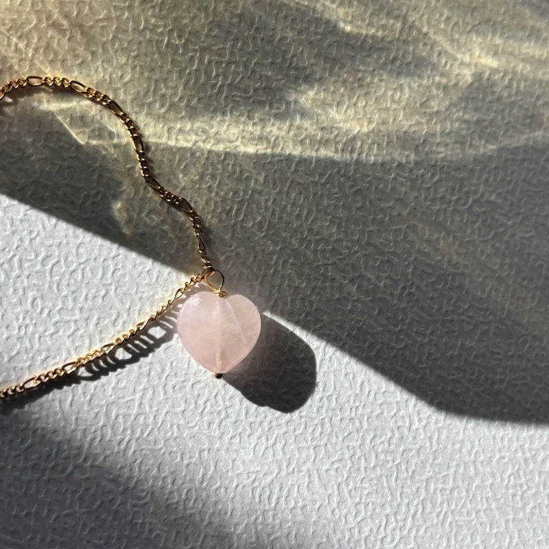 Stine a Amour Necklave - Rose Quartz