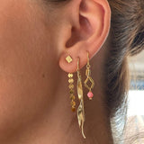 Stine A Long Twisted Hammered Earring Whith Chain