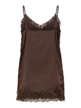 Vila Ionara Lace Singlet - Coffee Bean