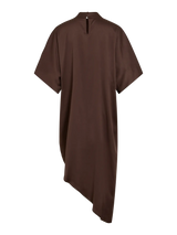 Vila Iestina S/S Higt Low Dress - Coffee Bean