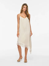 Vila Erum Fringes Slips Dress - Birch