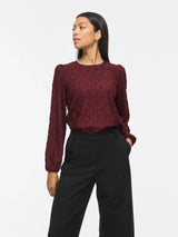 Vila Asta O-Neck L/S Top - Port Royale