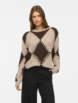 Vila Tora O-neck L/S Jacquard Knit