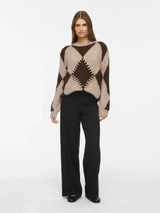 Vila Tora O-neck L/S Jacquard Knit