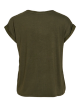 Vila Ellette satin top - Forest Night