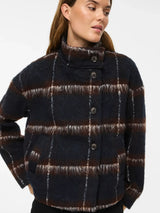 Vila Melon L/S Check Jacket