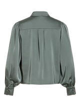 Vila Enna Ravenna L/S Balloon Shirt - Balsam Green