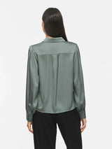 Vila Enna Ravenna L/S Balloon Shirt - Balsam Green