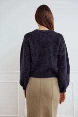 Noella Kea Knit Cardigan - Dark Grey
