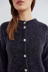 Noella Kea Knit Cardigan - Dark Grey