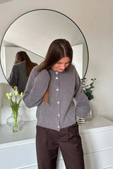 Noella Kea Knit Cardigan - Coffee