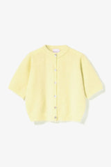 Noella Kea SS Knit Cardigan - Light Yellow